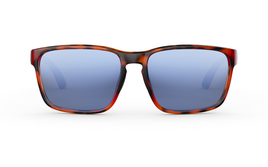 Rheos Coopers Floating Polarized Sunglasses Tortoise | Glacier Blue