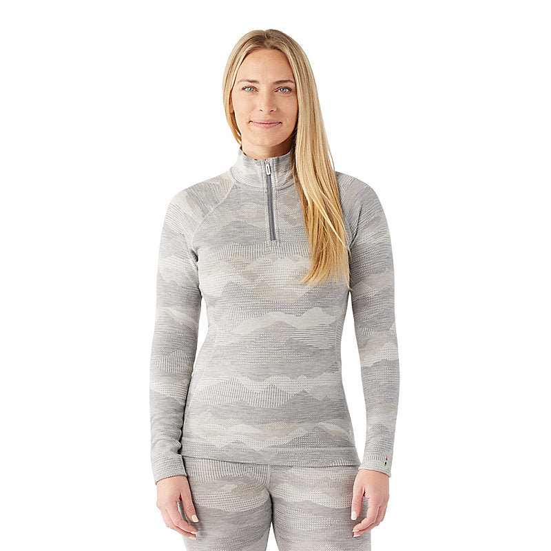 Women's Classic Thermal Merino Base Layer Pattern 1/4 Zip Plus