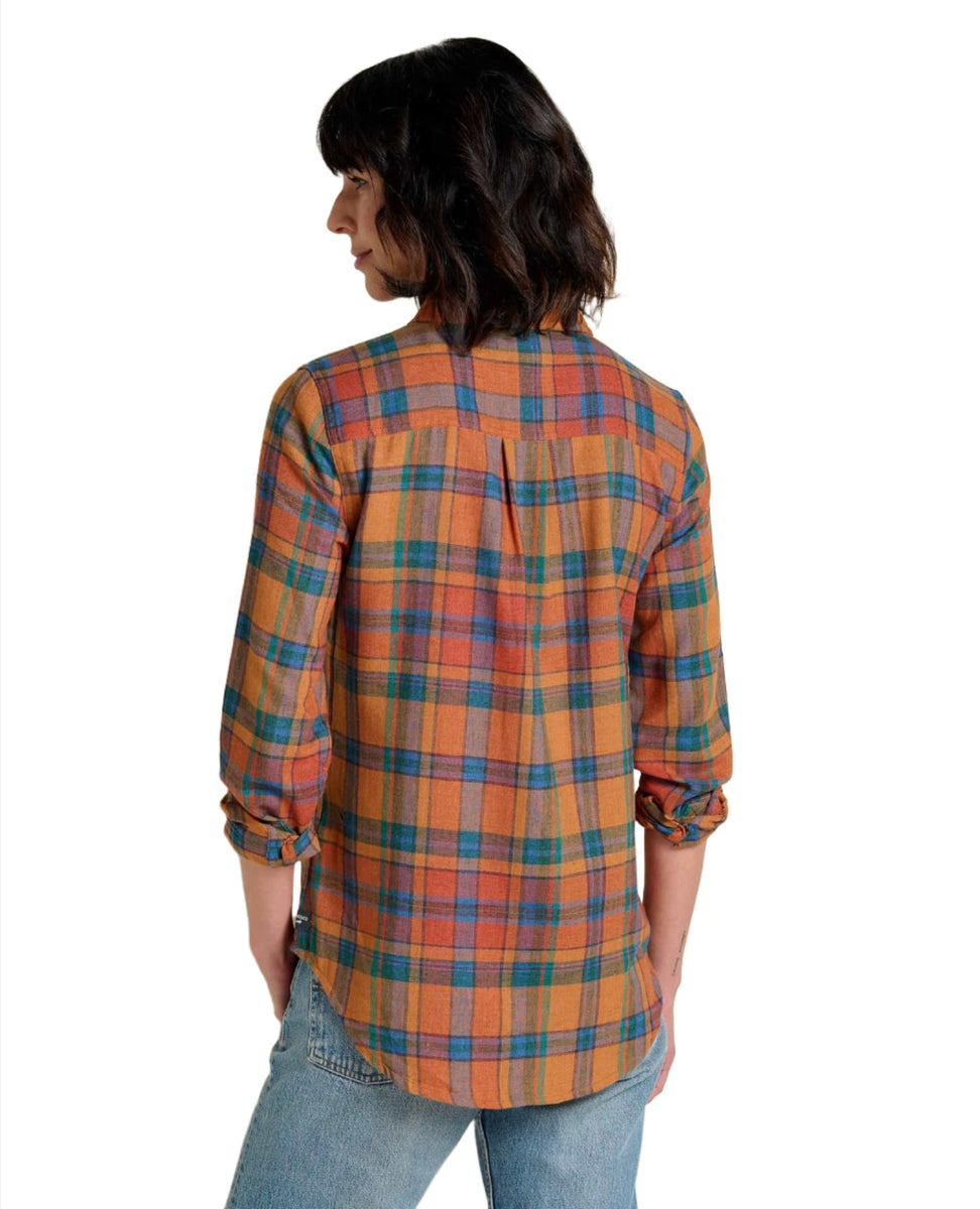 Toad & Co Women's Re-Form Flannel Shirt Aurora S