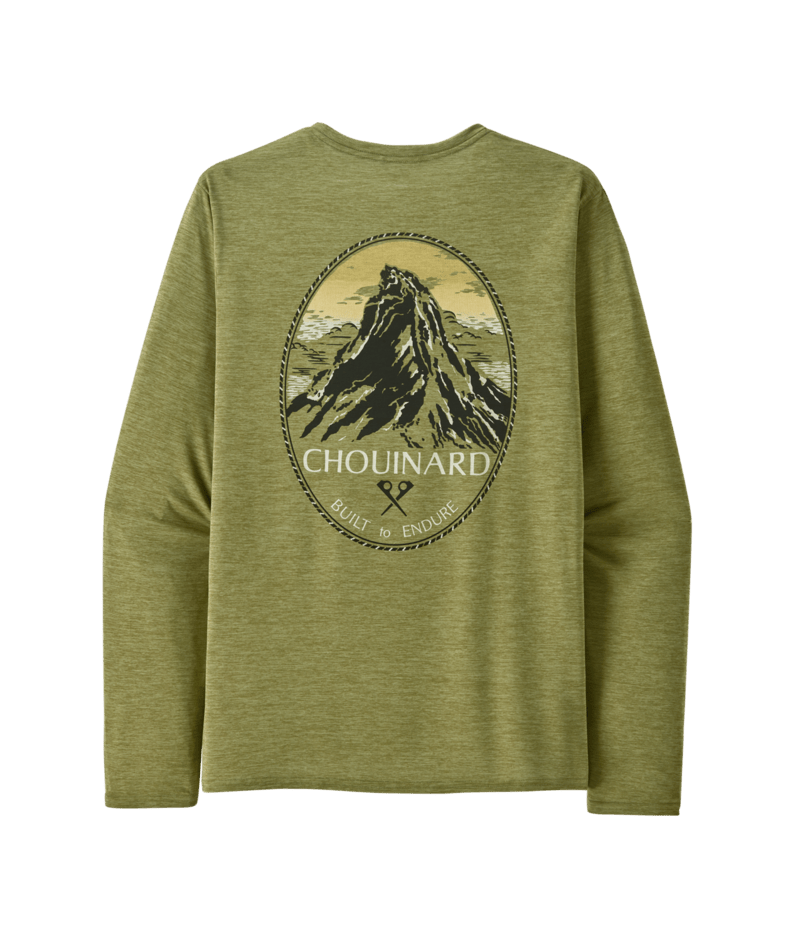 Patagonia Men's Long-Sleeved Capilene Cool Daily Graphic Shirt - Waters - Fitz Roy Tarpon: Wispy Green X-Dye - Medium