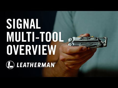 Leatherman Signal Multi-Tool with Black Nylon Sheath (Crimson, Box)