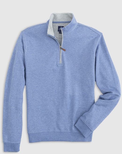 johnnie-O Men's Sully 1/4 Zip Pullover - Light Gray