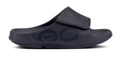 Oofos Ooahh Sport Flex Sandal for Men Black