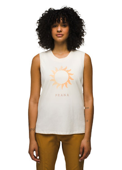 Prana Everyday Vintage-Washed Graphic Tank for Women Canvas Sun City