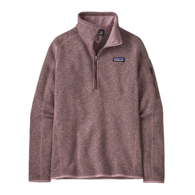 Patagonia Better Sweater 1/4 Zip Fleece Pullover for Women Stormy Mauve