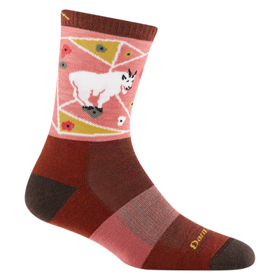 Darn Tough Critter Club Micro Crew Lightweight Hiking Socks for Women Canyon #color_canyon