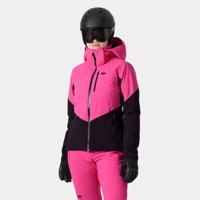 Helly Hansen Alphelia Ski Jacket for Women Dragon Fruit Black