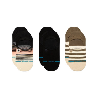 Stance Starter Cotton No Show Socks 3 Pack for Women Black