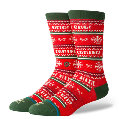 Stance I Know Him Elf Crew Socks Red