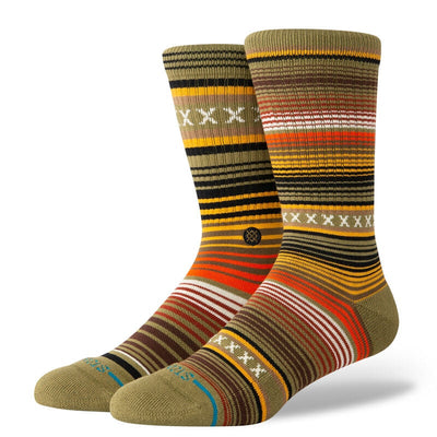 Stance Curren Crew Socks for Men Chive