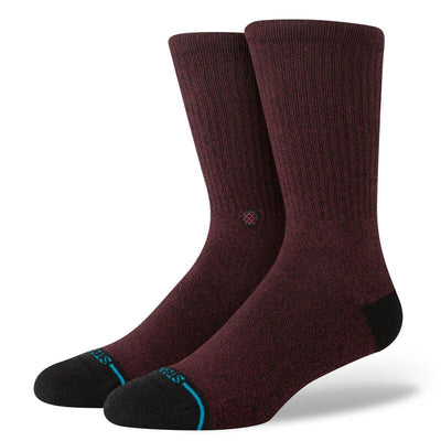 Stance Shelter Butter Blend Crew Socks for Men Wine