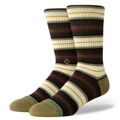 Stance Hassagore Cotton Crew Socks for Men Chive