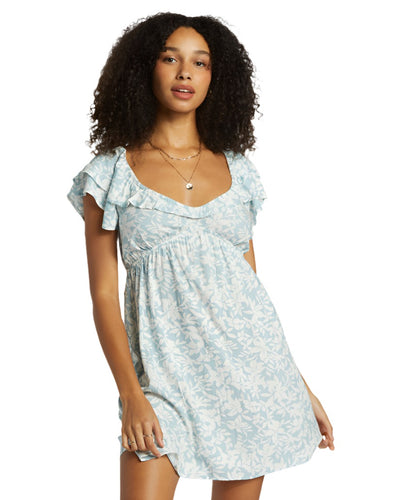 Billabong Enchant Me Mini Dress for Women Dusk Blue