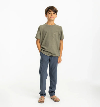 Free Fly Apparel Breeze Pants for Boys Blue Dusk II