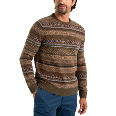 Duck Head Birch Fair Isle Crewneck Sweater