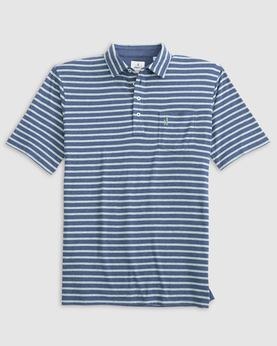 Johnnie-O Matthis Stripe Polo for Men Ocean Caper