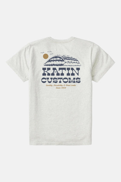 Katin Drainer Tee for Men Heather Gray