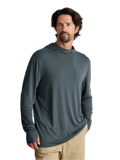 Free Fly Apparel Bamboo Lightweight Hoodie for Men Midnight