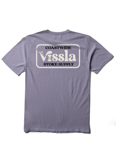 Vissla Coastwide SS Pkt Tee Shirt for Men Dusty Lilac