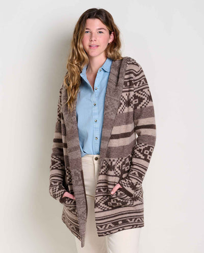 Toad & Co Merino Heartfelt Hoodie for Women Chestnut Fair Isle