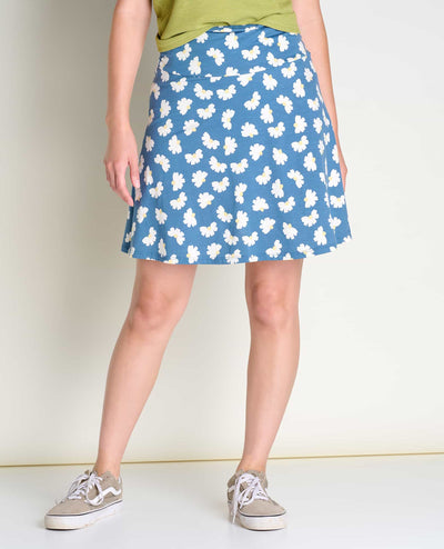 Toad & Co Chaka Skirt for Women Pacific Half Daisy Print