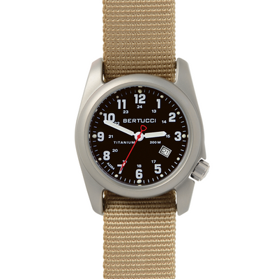 Bertucci A2-T Nylon Watch Black/Khaki #color_black-khaki