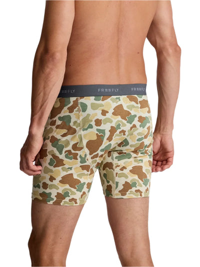 Free Fly Apparel Bamboo Motion Boxer Briefs for Men Vintage Camo