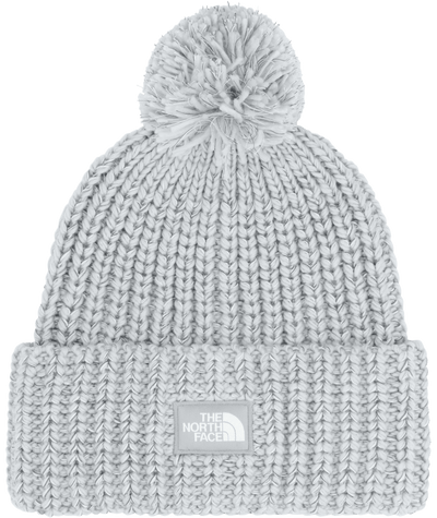 The North Face Cozy Chunky Cabin Beanie High Rise Grey / Smoked Pearl / TNF White