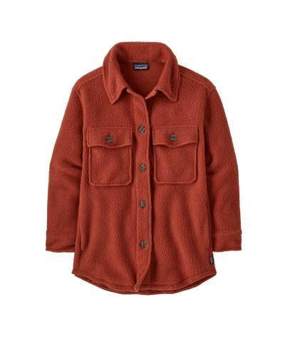 Patagonia Retro Pile Shacket for Women Burnished Red