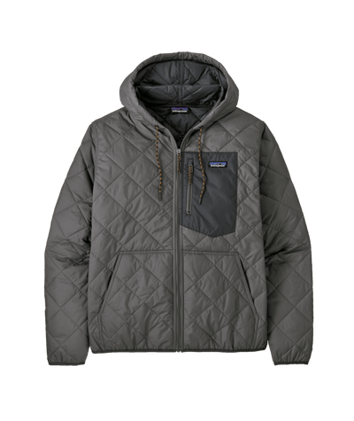 Patagonia Diamond Quilted Bomber Hoody for Men Noble Grey