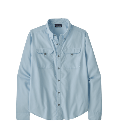 Patagonia Men's Long-Sleeved Self Guided Hike Shirt Chilled Blue / L