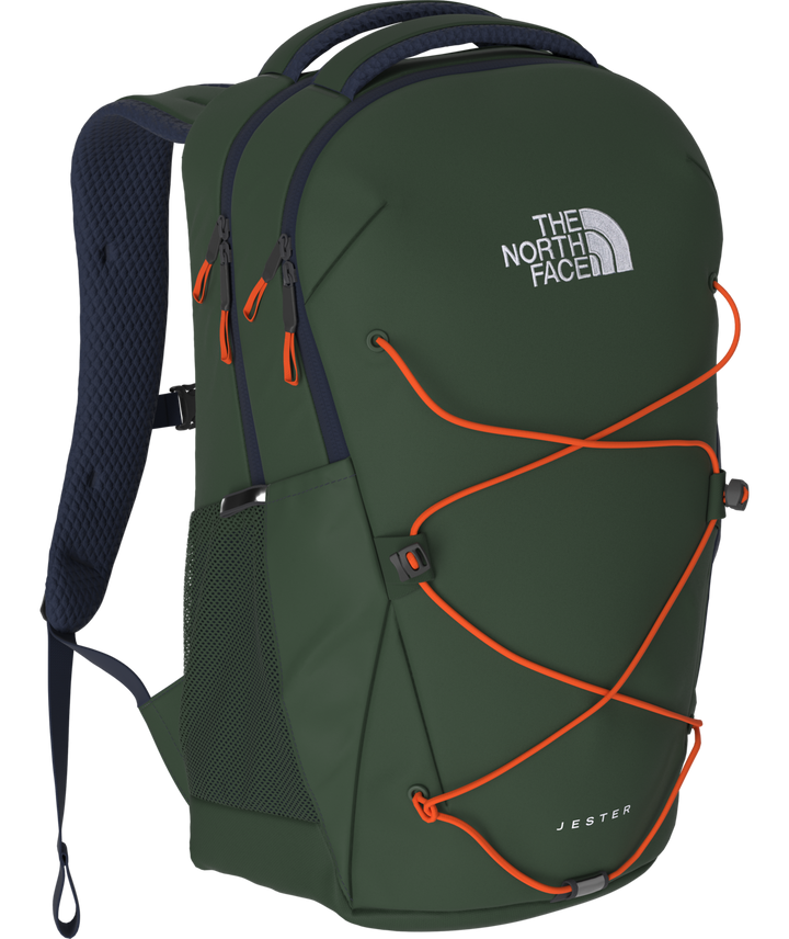 THE NORTH outlet FACE Jester Backpack - PINE/SUMMIT/ORANGE