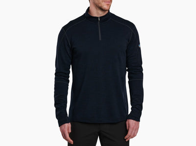 Kuhl Invigoratr Merino 1/4 Zip for Men Pirate Blue