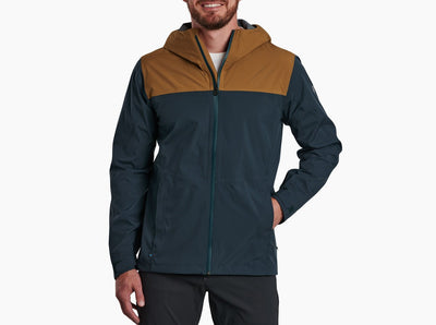 Kuhl Stretch Voyagr Jacket for Men Deep Pond / Dark Khaki #color_deep-pond-dark-khaki