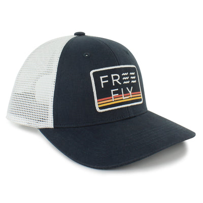 Free Fly Reverb Packable Trucker Hat: Woodland Camo - Craig Reagin Clothiers