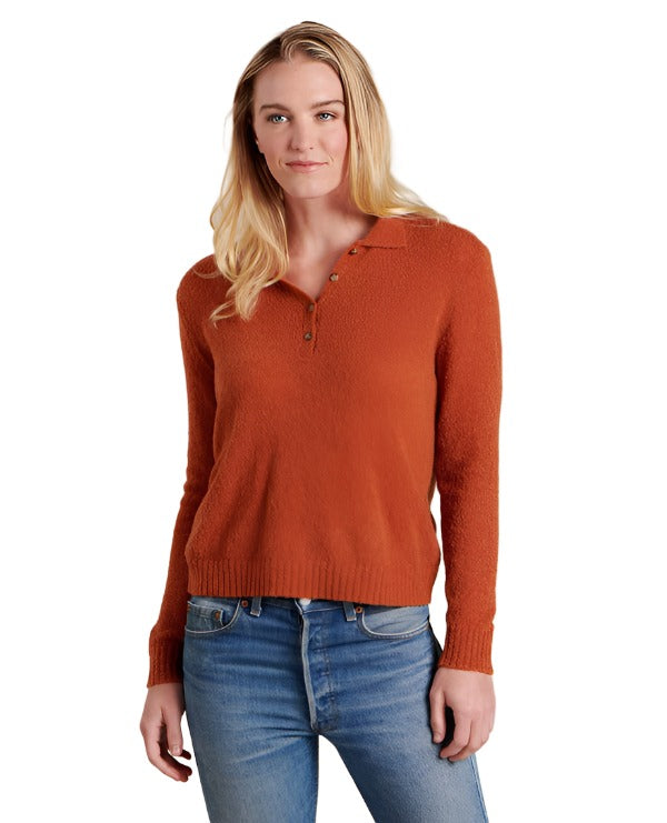 Toad&Co Women's Cotati Collared cheapest Sweater Blue-Small MSRP $135